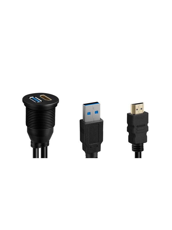 3米USB 3.0 HDMI嵌入式延長線| AKHDMIUSB01