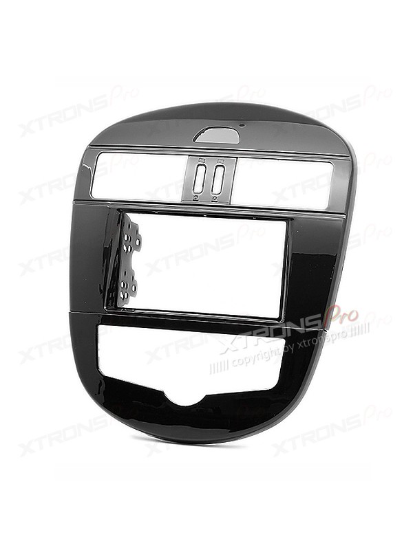 Radio Fascia for NISSAN Tiida Double Din Stereo Facia Fit Kit Panel Plate(Auto Air-Conditioning)