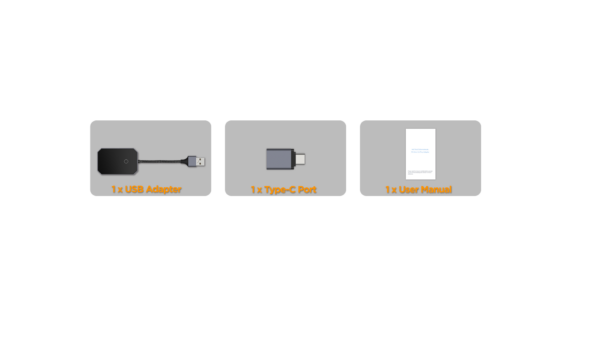 用於原廠安裝的有線 CarPlay的 USB Type-C無線轉接器 | ACCP06