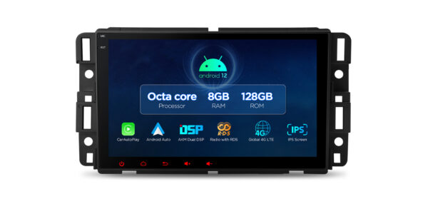 雪佛蘭/別克/GMC/悍馬 | 安卓/iPhone | 八核 | 8GB 內存和 128GB ROM | QLED顯示屏| 全球4G LTE | IX82JCCL
