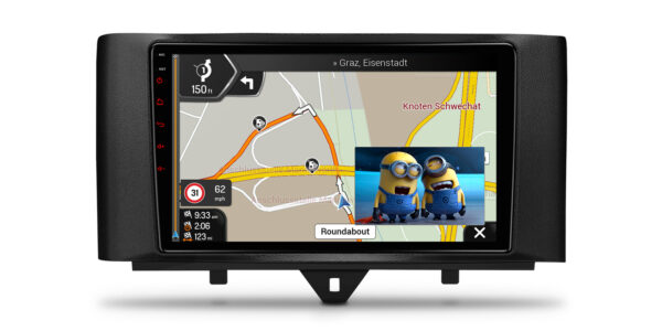 Smart Fortwo | 安卓 12 | 八核 | 2GB DDR4 內存和 32GB ROM | 汽車級硬件 | PEP92MSMT