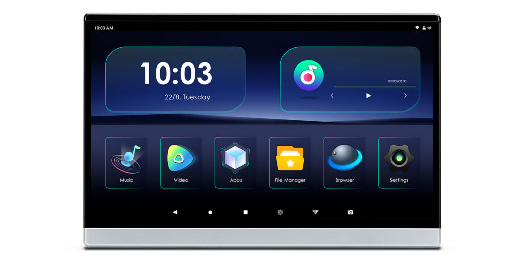 13.3英寸 | 通用 | Android 操作系統 | 2GB RAM & 32GB ROM | 全高清 IPS 螢幕 | Android 汽車頭枕播放器 | HM136AB