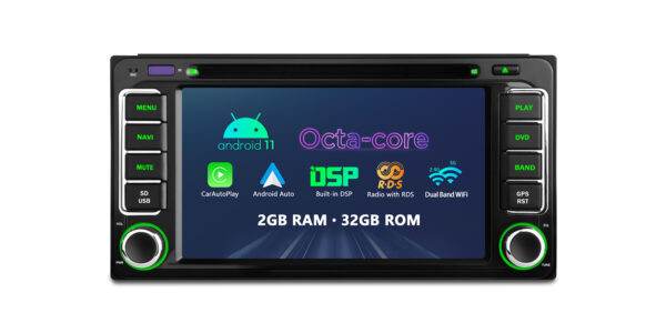 豐田 | 各種| 安卓/iPhone | 八核 | 2GB DDR4 記憶體和 32GB ROM | 汽車級硬體 | PE62HGT