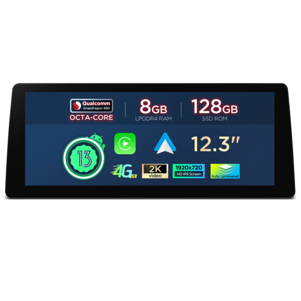 寶馬  | 3 系列 | 安卓系統 & OEM 系統 | 高通 680 | 八核心 | 8GB 記憶體 & 128GB 儲存空間  | QGB23CIB12E92