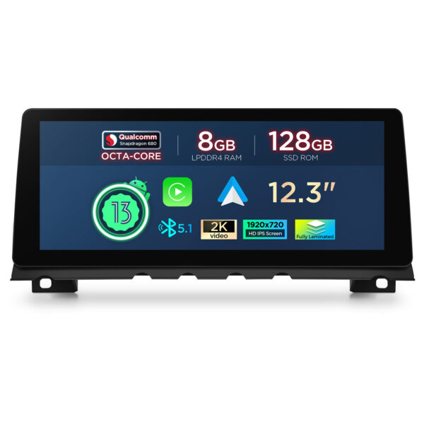 寶馬  | 7 系列 | 安卓系統 & OEM 系統 | 高通 680 | 八核心 | 8GB 記憶體 & 128GB 儲存空間  | QGB23CIB12SV