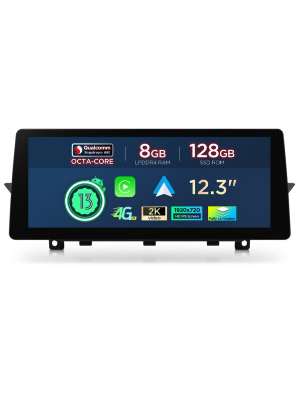 寶馬 | X1 | 安卓系統 & OEM 系統 | 高通 680 | 八核心 | 8GB 記憶體 & 128GB 儲存空間| QGB23CIB12X1
