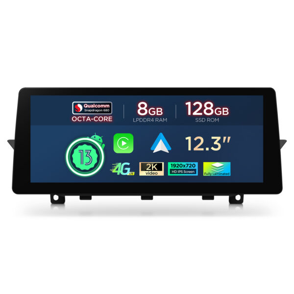 寶馬 | X1 | 安卓系統 & OEM 系統 | 高通 680 | 八核心 | 8GB 記憶體 & 128GB 儲存空間| QGB23CIB12X1
