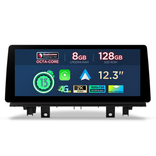 寶馬  | X1 F48 | 安卓系統 & OEM 系統 | 高通 680 | 八核心 | 8GB 記憶體 & 128GB 儲存空間 | QGB23EVB12X1N