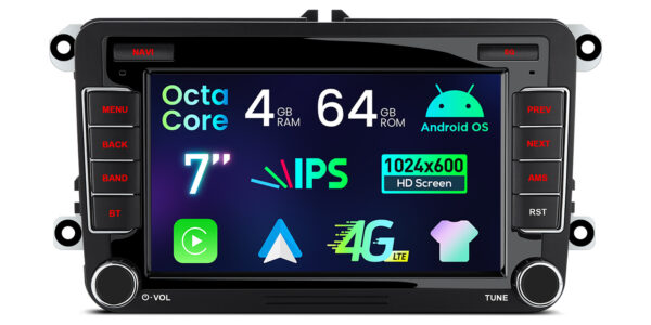 大眾 / 西雅特 / 斯柯達 |Android作系統 |八核 |4GB RAM & 64GB ROM |IPS 螢幕 |ID70MTVL