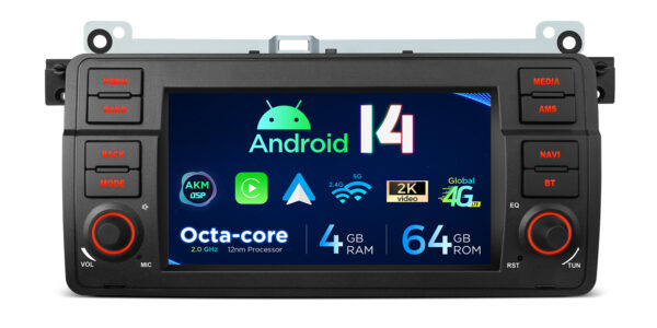 寶馬/路華/MG ZT |安卓 14 |八核 |4GB RAM & 64GB ROM |全球 4G LTE 解決方案 |PX7446BL
