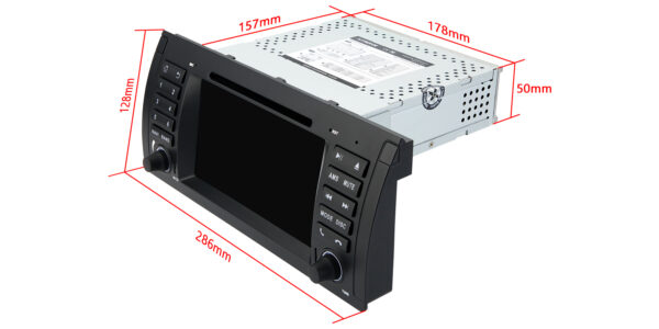 寶馬 X5 E53 | 安卓 14 | 八核 | 4GB 記憶體 & 64GB 儲存空間 |全球 4G LTE 解決方案 | PX7453BGS