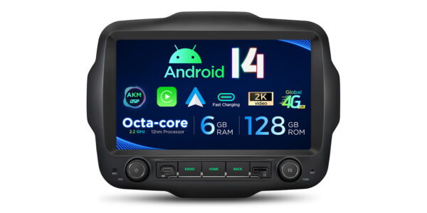 吉普車 | Renegade | 安卓 14 | 八核 | 4GB RAM & 64GB ROM | 全球 4G LTE 解決方案 |PXH94RGJLGS