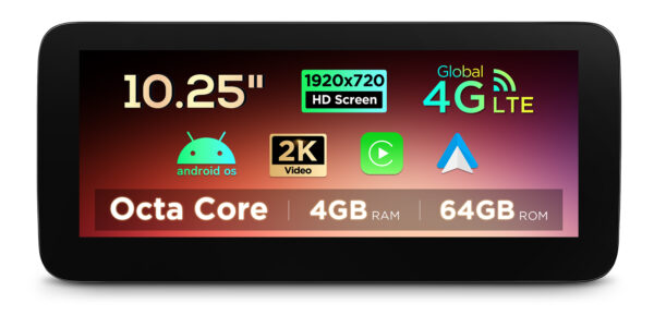 梅賽德斯-賓士 |Android OS & OEM系統 |八核 |4GB RAM & 64GB ROM |集成 4G LTE |QAMS1445
