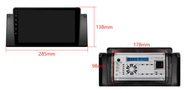 寶馬 E39/E38 |安卓 14 |八核 |4GB RAM & 64GB ROM |全球 4G LTE 解決方案 |PXP9439BGDAB